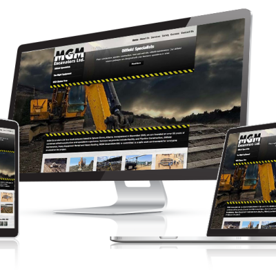 MGM Excavators Responsive Web Design
