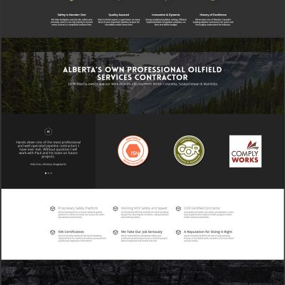 Quick n Quality Oilfield Ltd. website layout