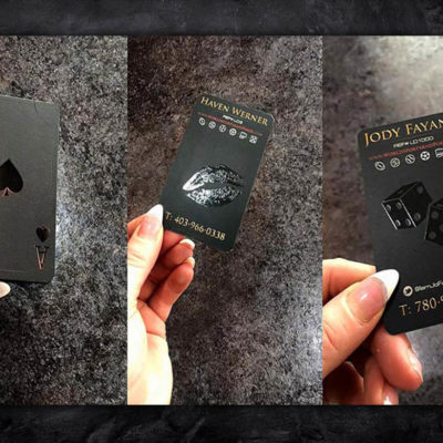 World Sports & Poker Business Card Design