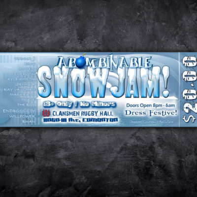 Event Ticket Design - Abominable Snow Jam