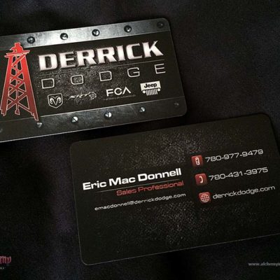 Derrick Dodge Business Card Design