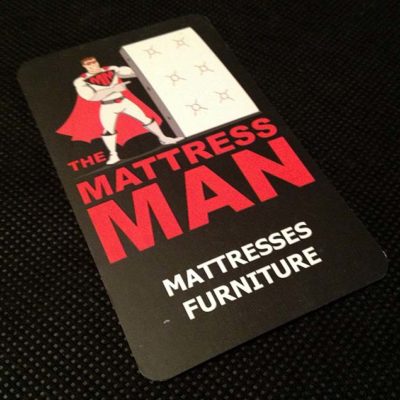 Mattress Man Business Card Design