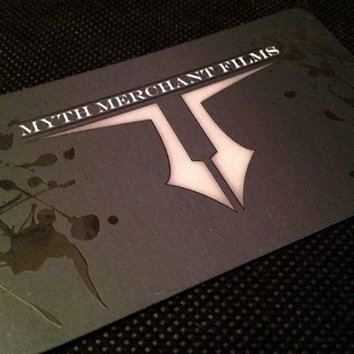 Myth Merchant Films Business Card Design