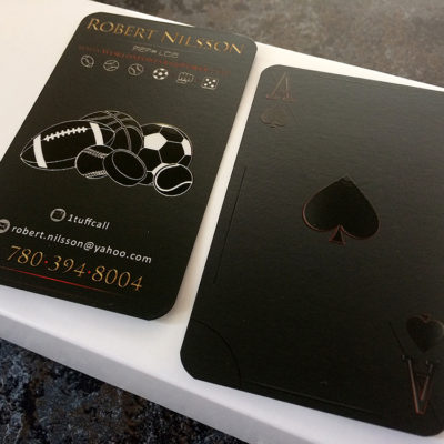 Alfie Zappacosta Business Card Design